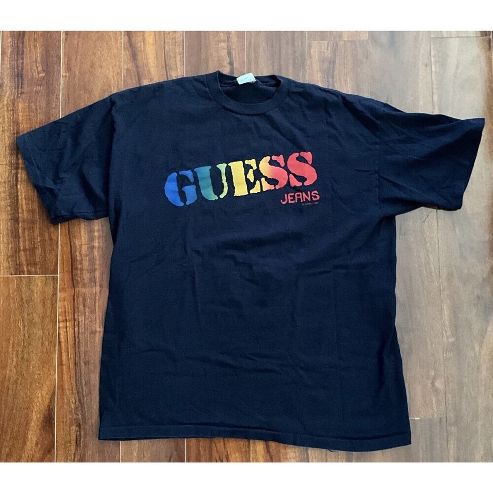 Vintage Guess Jeans Georges Marciano 80s T-Shirt USA Tee Sz 1993